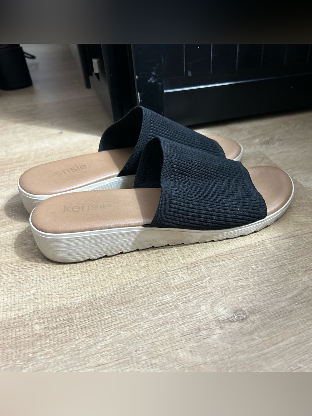 Kenzie Black Heeled Sandals